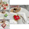 Christmas Plush Cookie And Sock Decorations With Short Plush For Holiday Bag Accessories