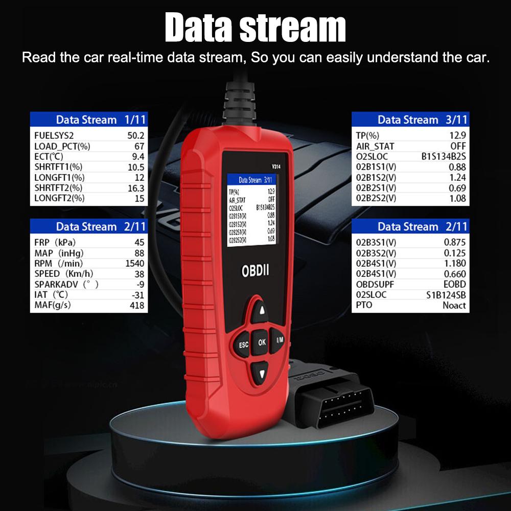 V314 Scanner OBDII Auto Cititor Universal Card Citire Cod la Bord Instrument de Diagnosticare Auto Accesorii Auto Detectare Detector de Defecte Auto