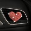 Car Air Conditioning Outlet Perfume Decoration Rhinestone Heart Parfume Diffuser