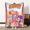 Süßer Cartoon s-Erdbeer S-Sahnetorte Überwurf Flanell Flauschig Weich Decke Warm Hautfreundlich Überwurf für Sofa Bett Büro Nickerchen Winter