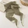 Solid Shawl Wrap Ramie Neckerchief New Headscarf  Hair Accessories