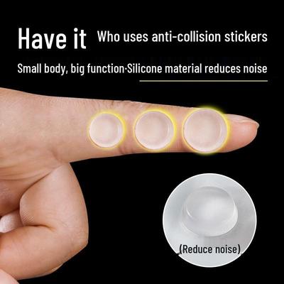Almofadas de Silicone Transparentes Cilíndricas Anti-Colisão e Antiderrapantes para Móveis