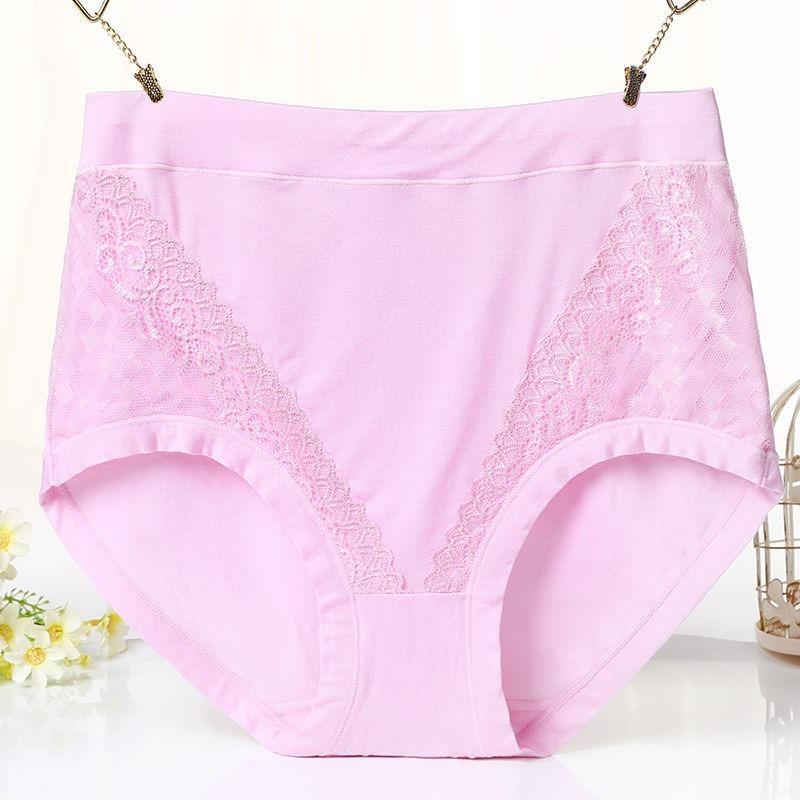 Big Size Lady Spring and Autumn Belly High Waist Middle Aged Mother Briefs