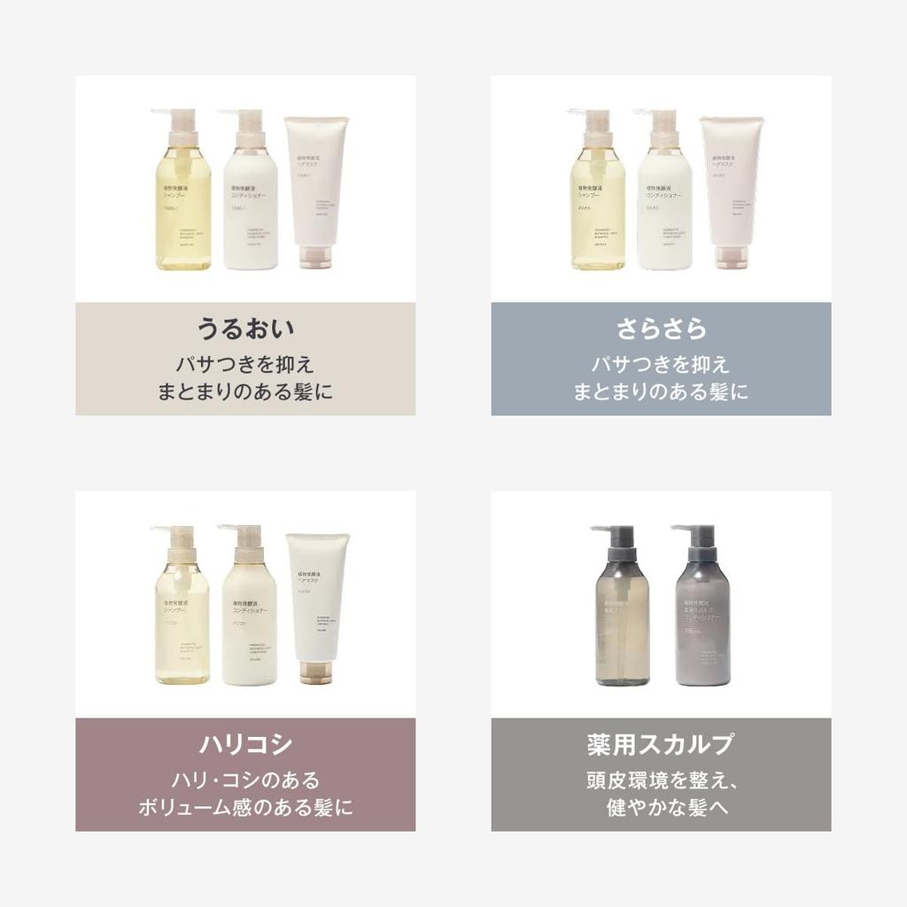 Muji Botanical Fermentation Conditioner 400g for Firmness and Volume