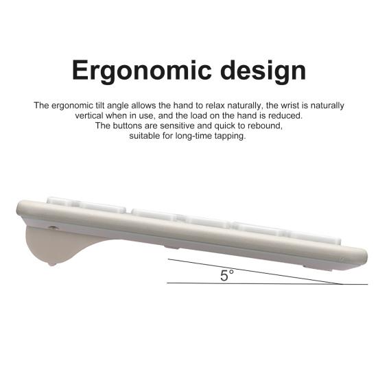 568 Praktisk skrivebordstastatur Støtsikkert 96 taster bredt kompatibel