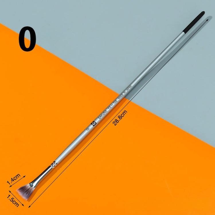 1 Piece Nylon Fan Brush for Artists Shape Painting Brushes for Multiple Mediums Art Exam Studio Use