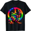 Frog Peace Sign Tie Dye Frog Hippie T-Shirt