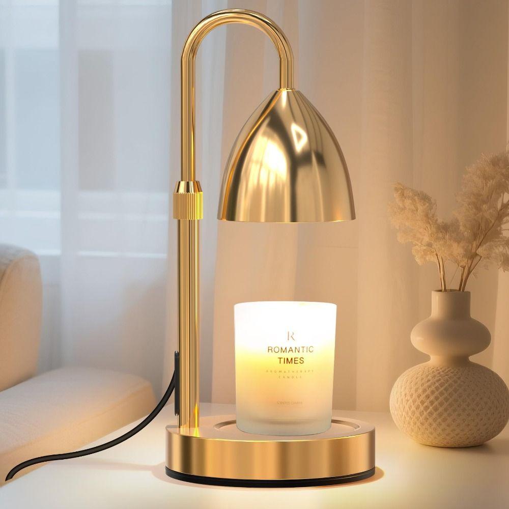with Timer Dimmer Candle Warmer Lamp Bedroom Home Decor Adjustable Height Wax Melter with 2 Bulbs Aromatherapy Lamp