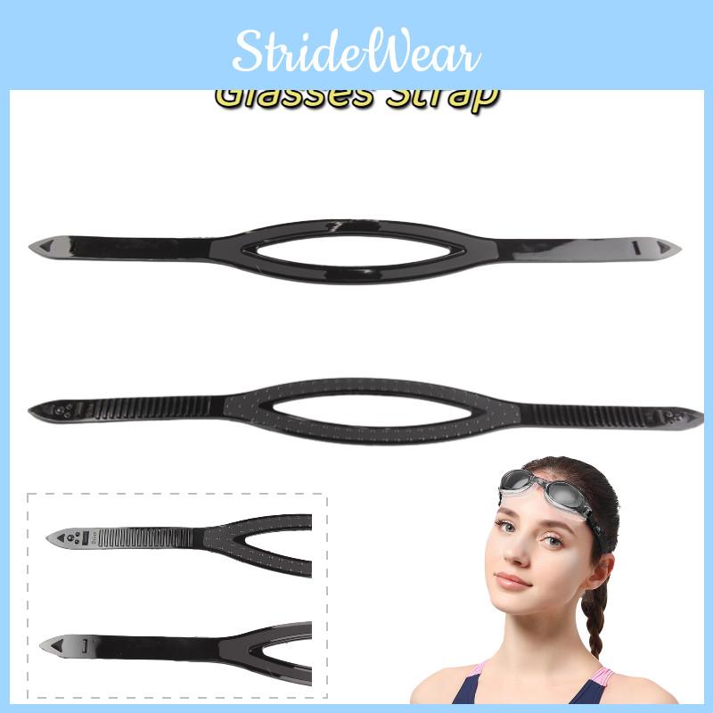 Verstellbares Silikonband für Tauchmaske Schwarz 54cm/21.25in Größe