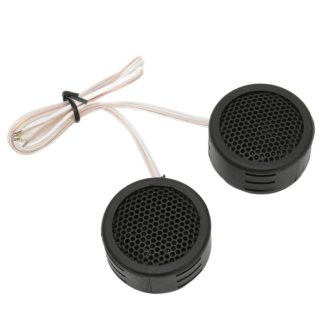 2 Pcs Car Tweeters 97dB 500W Dome Interior Stereo Audio Loudspeaker with Base for Sound System