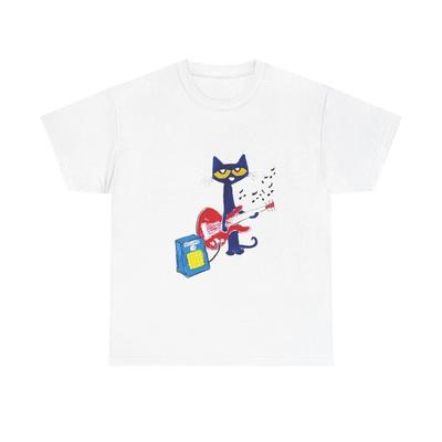 Pete the Cat Guitar Unisex Tee | Music Lover Gift