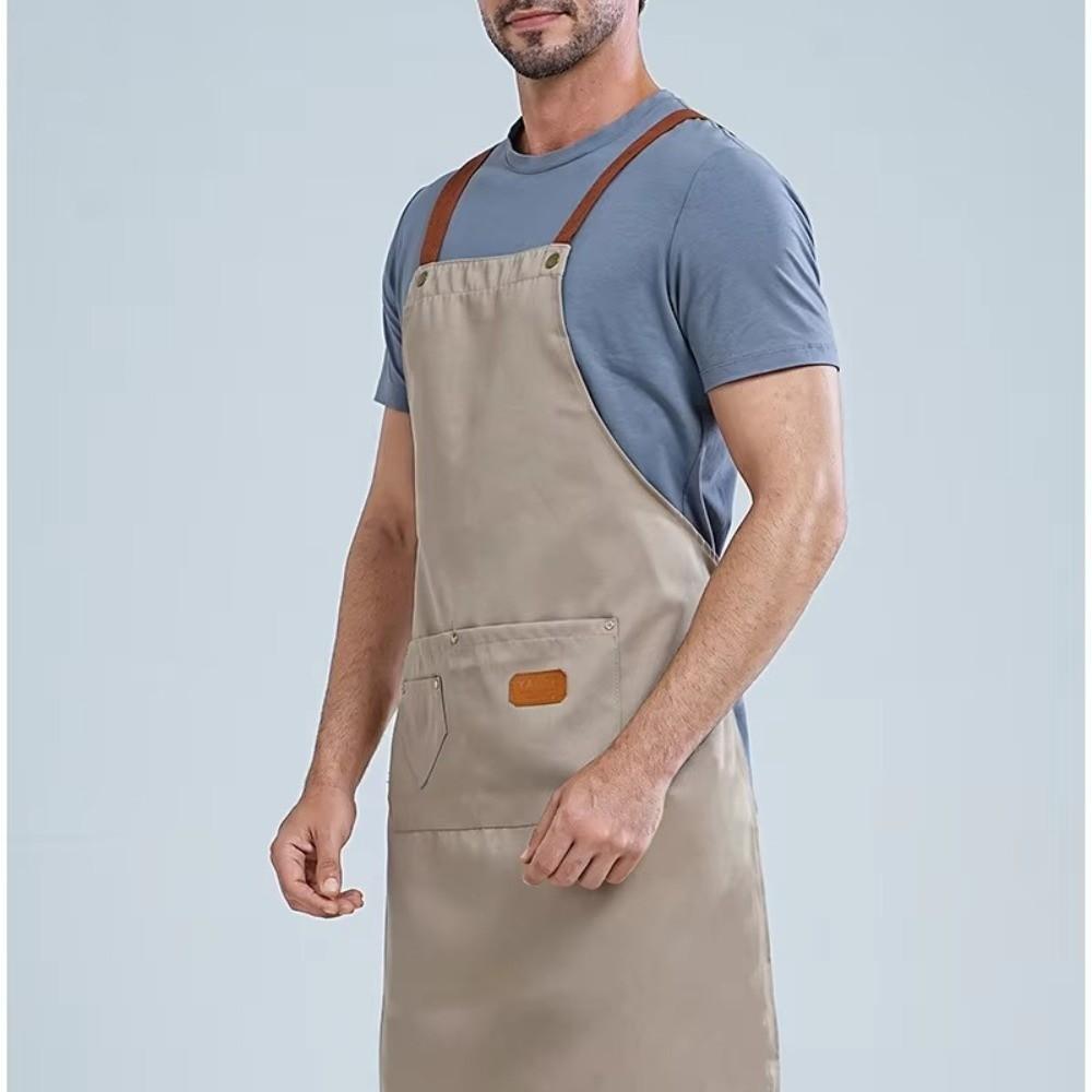 Anti Dirty Kitchen Apron Breathable Barber Apron New Coffee House Uniform
