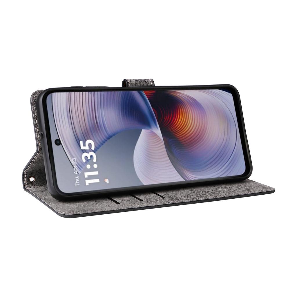 For Motorola Moto G55 5G Wallet Case RFID Blocking PU Leather Cover Stand View