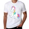 Unicorn Unicorn Face White And Multicolored Unicorn Illustration Horse Legendary Creature Tshirt