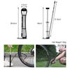 WEST BIKING 140psi High-pressure Bike Pump with Gauge for Fork Hand Cycling Tire Inflator Schrader Presta Valve Bicycle Pump