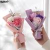 Artificial Mini Soap Flower Bouquet Fake Plants Simulation Rose Flower Valentine's Day, Mother's Day Party Gifts Decoration