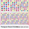 Star-Shaped Reward Stickers for Kids - Self-Discipline Charts & Teacher Incentives for Kindergarten