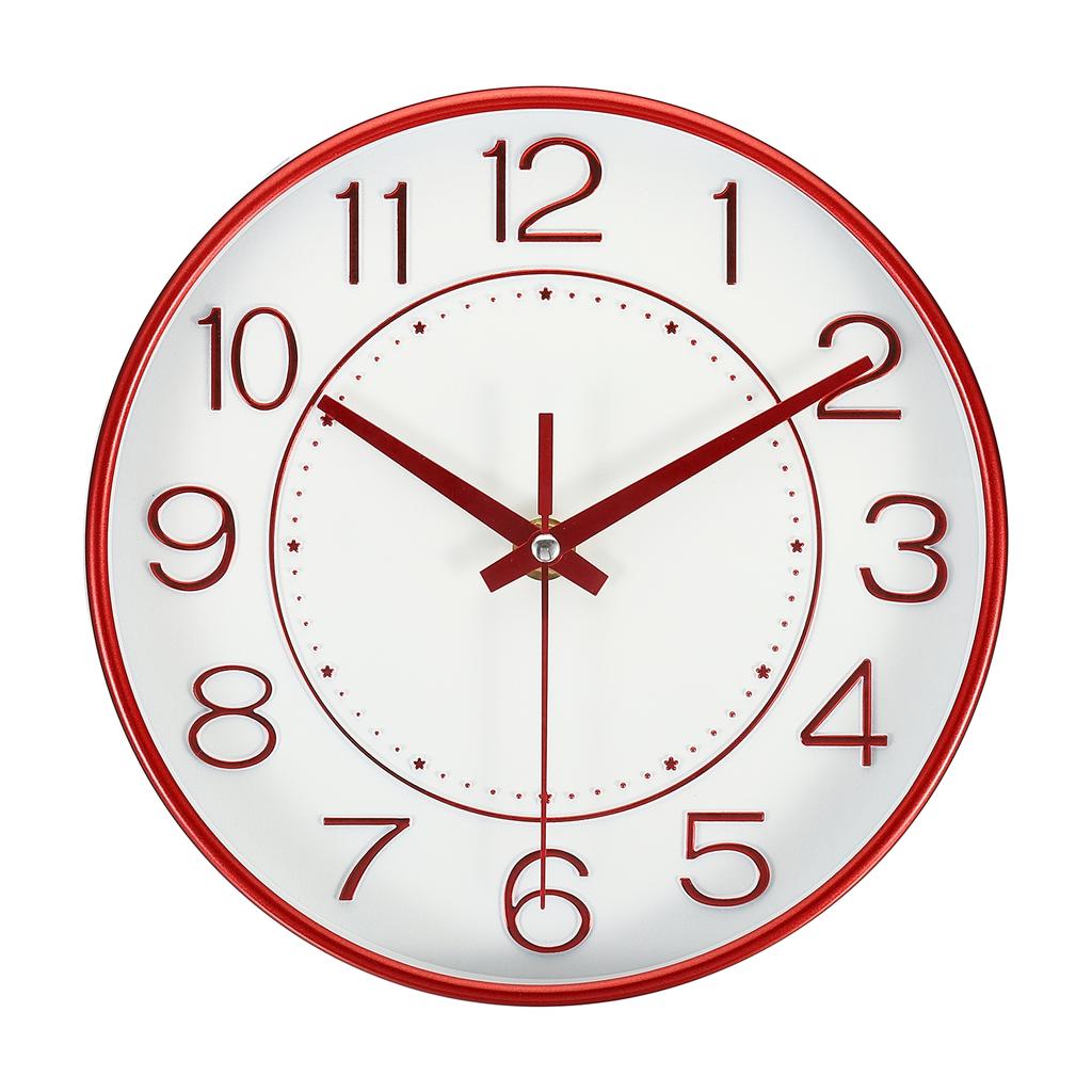 Uxcell 8 Inch Wall Clock Battery Operated Silent Non-Ticking Round Modern Wall Clock for Kitchen Office Bedroom Decor Featuring