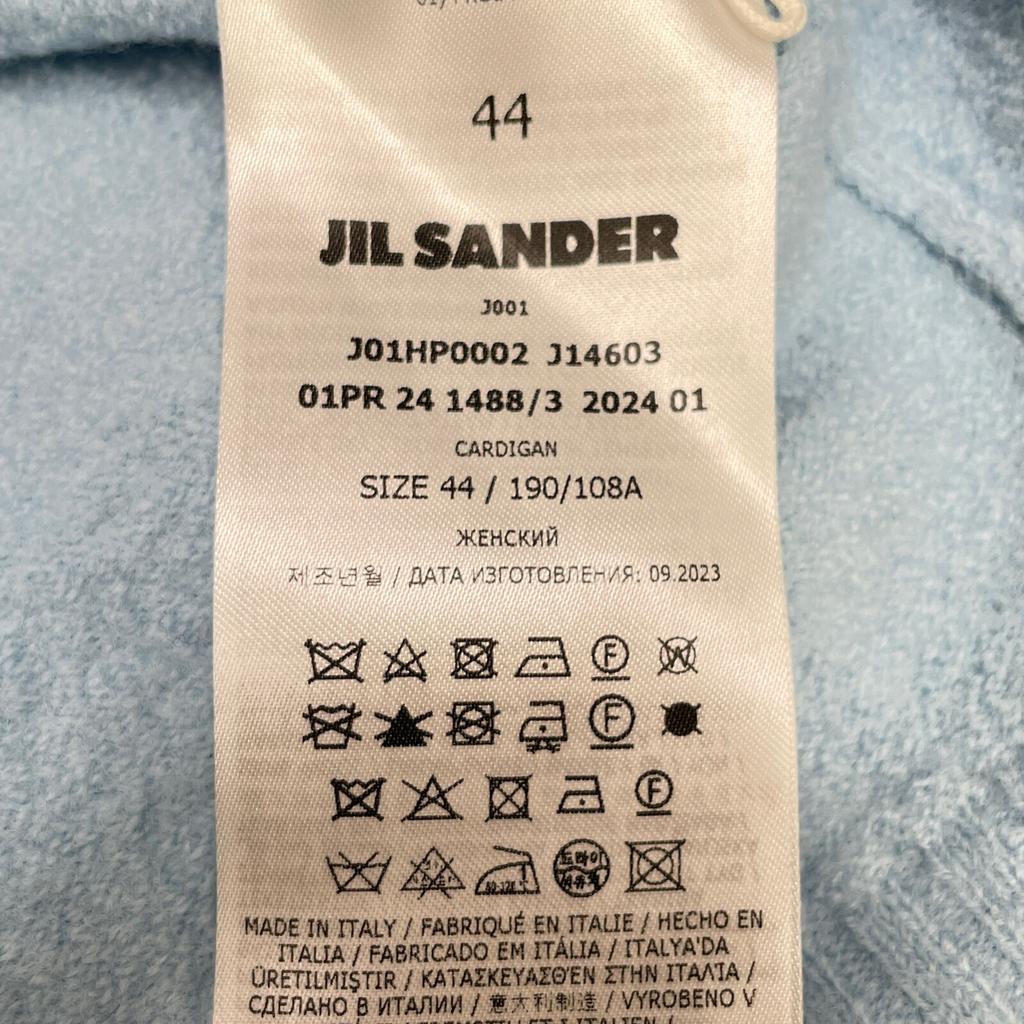JIL SANDER 24AW J01HP0002 Light Blue Wool Button Knit Cardigan tops 44 Light blueUsed