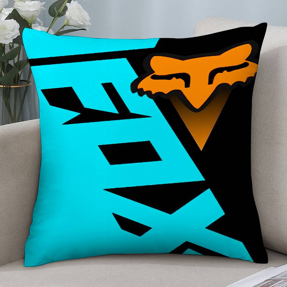 Cool Racing F-Foxes Pillow Case Short Plush Double-sided Print Square Throw Pillow Covers Sofa Home Cushion Decor