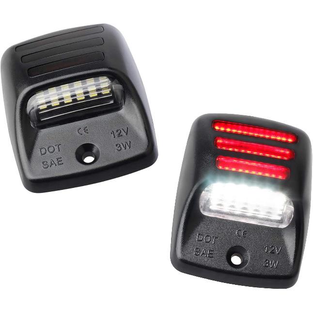 RUXIFEY LED License Plate Lights with Red OLED Neon Tube Compatible with Tacoma 2005 to 2015, Tundra 2000 to 2013