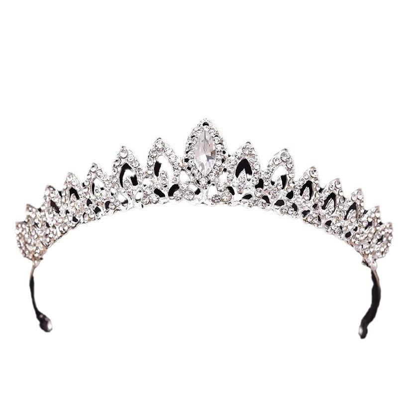 Bride's Crown Alloy Rhinestone King's Crown Hair Band Hair Accessory Bride's Wedding Headwear and Accessories