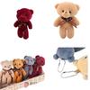 Soft And Durable Teddy Bear Stuffed Toy Keyring For Bag Or Car