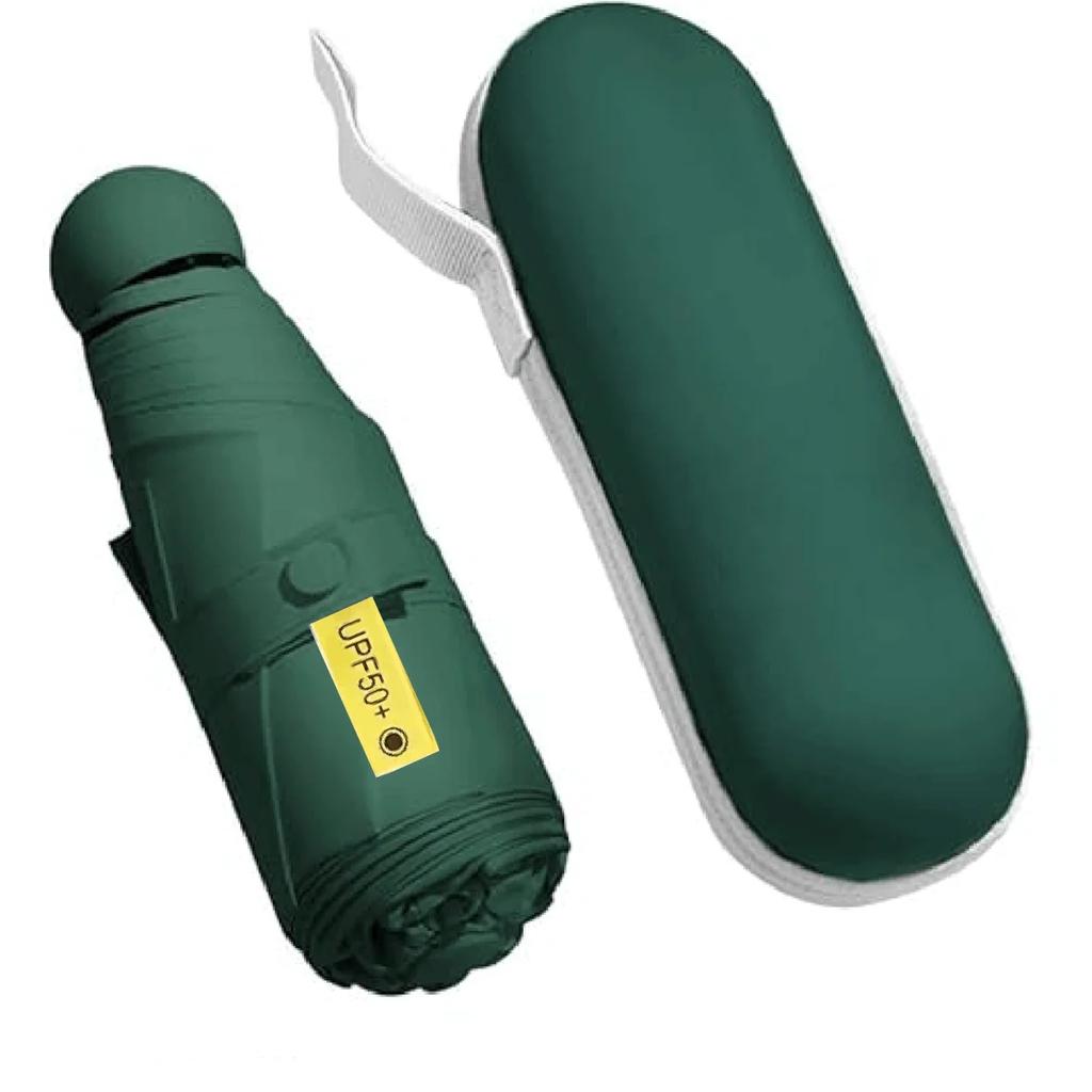 Ultralight And Compact Portable Capsule Umbrella Uv Protection Umbrella Mini Five-Fold Umbrella