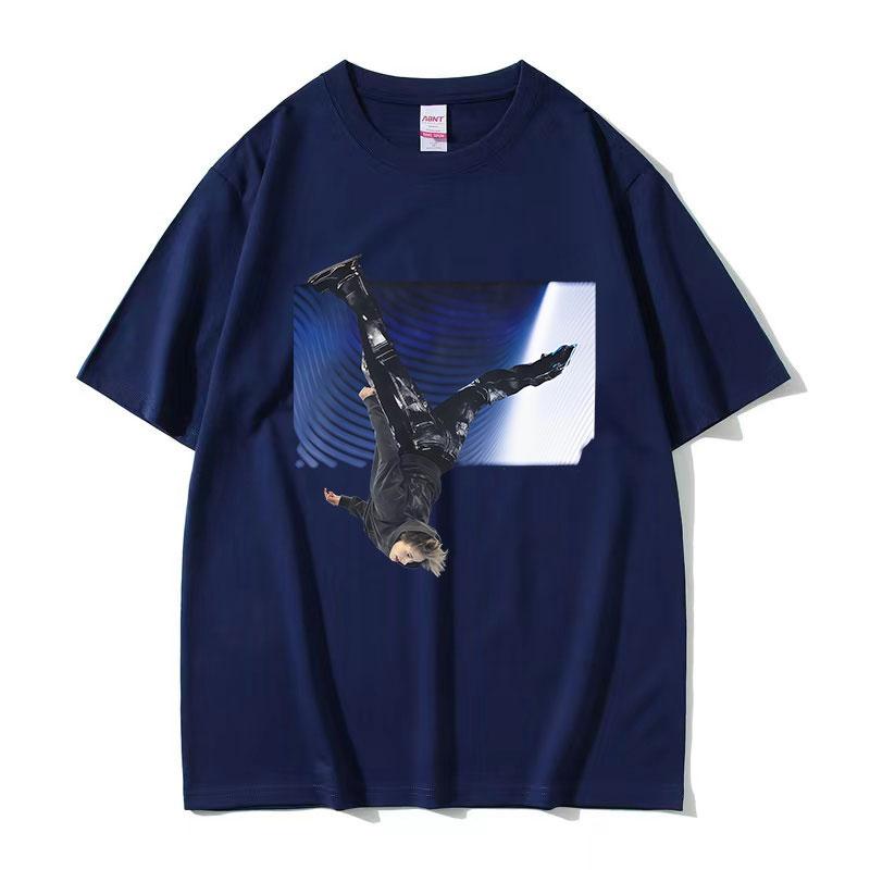 Ilia Malinin Quad Jump Vintage Graphic T Shirt Unisexs Casual Oversized Fashion Cotton Tshirts Y2k Unisex ONeck Clothing Tshirt