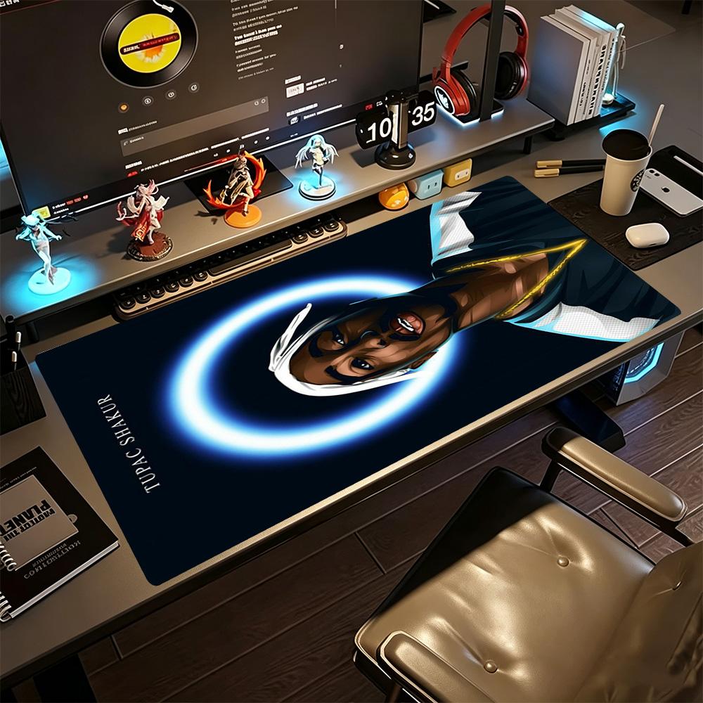 2pac Gaming Mouse Pad Desk Mat Study Desk Mat Non-Slip Rubber Bottom Office Desk Accessory