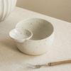 Internet Celebrity Creative Ceramic Bowl 5 Inch Divider Bowl Household Tableware Dumpling Bowl Divider Bowl French Fries Ketchup Bowl
