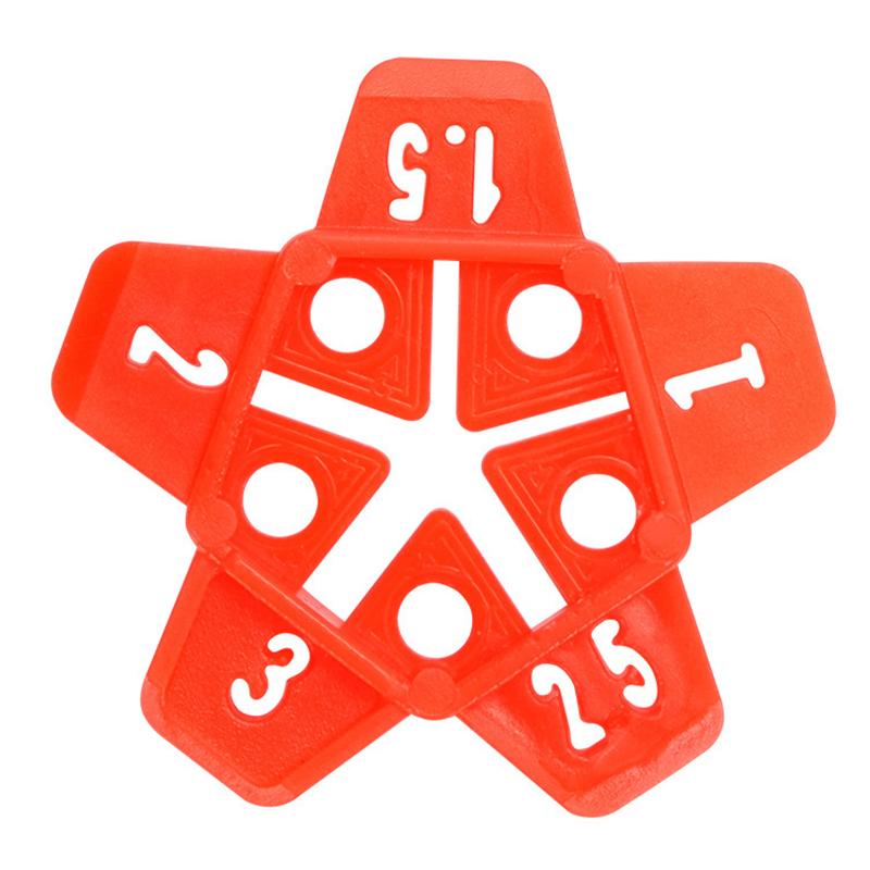 50Pcs 5In1 Wedge Ceramic Leveling System Professional Tile Spacers Clips Floor Wall Gap Leveling System Construction Tools