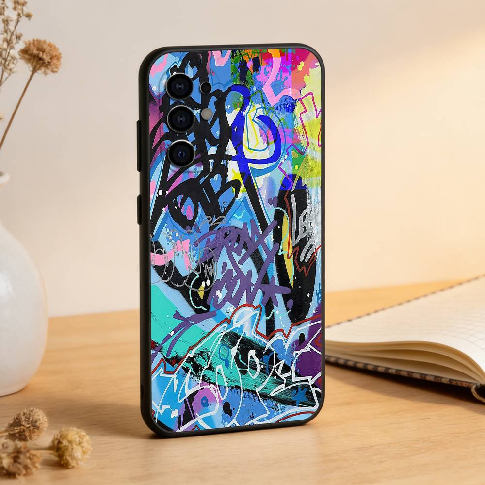 Cool Thing G-Graffiti A-Art Phone Case For Samsung S25,S24,S21,S22,S23,S30,Ultra,S20,Plus,Fe,Soft Silicone Black Cover
