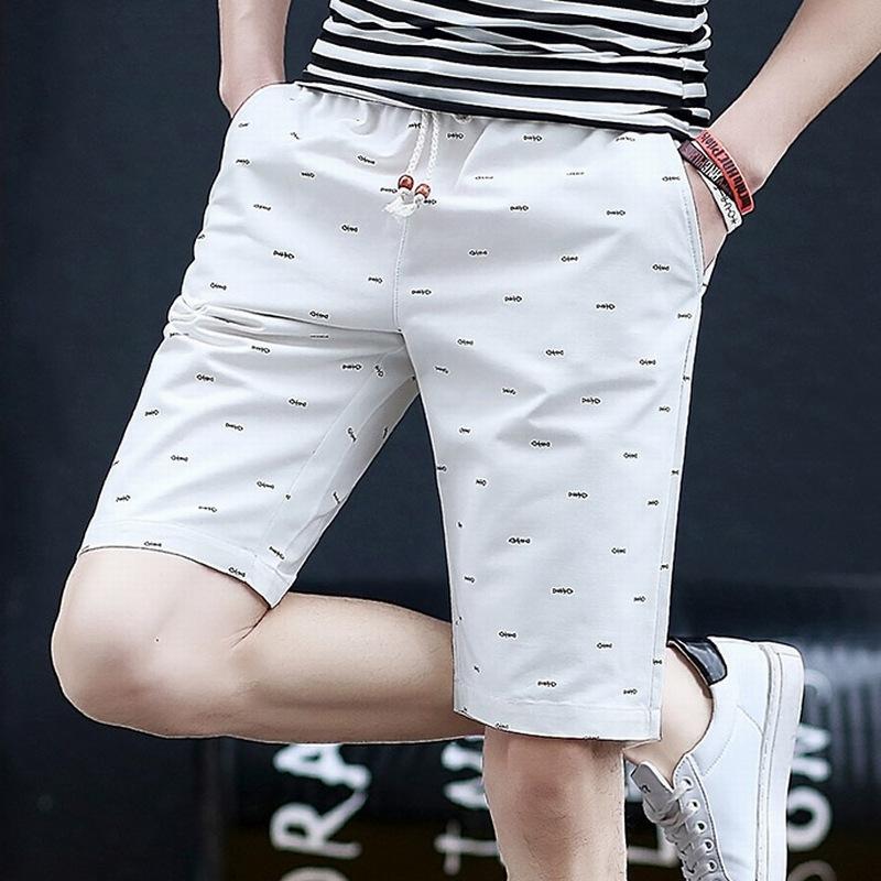 Pantaloncini da Uomo Estivi Larghi a Gamba Dritta Pantaloni Pentagonali, Cotone Puro Sottile Casual Sportivi Semplici