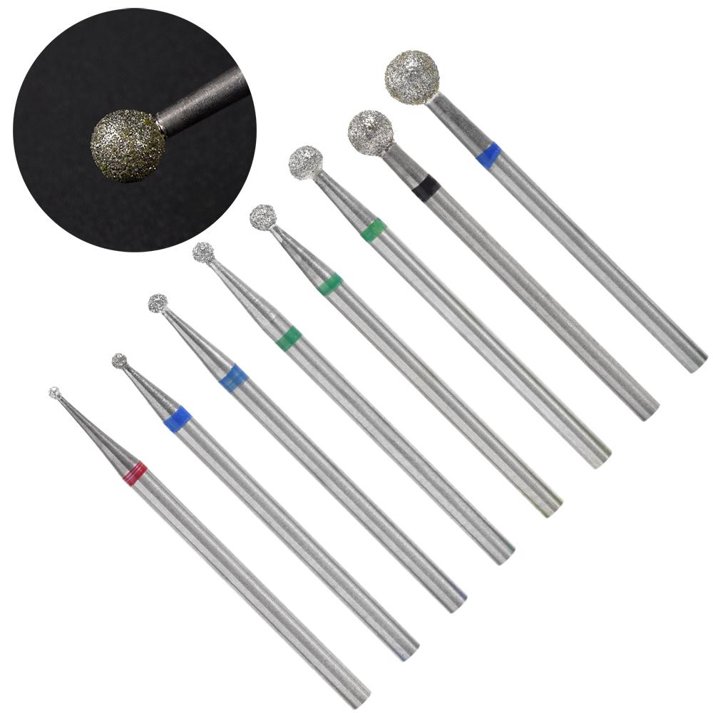 kads Ceramic Diamond Milling Cutter Set for Electric Nail Drill Machine Carbide Drill Cutter Manicure Pedicure Tool