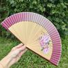 Sarkovos Folding Natural Japanese Perfect for Yukata and Summer Heatstroke Premium Perfect Gift for Fireworks Stylish Japanese Elegant Souvenir Fan