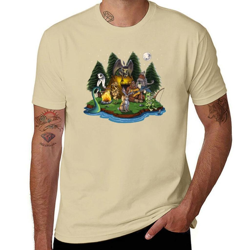 Cryptozoology Cryptids Camping Tshirt plain sports fans boys whites heavyweights mens graphic tshirts big and tall