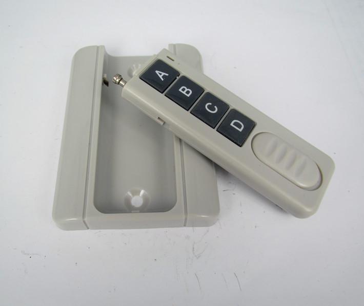 Ultra-Thin 4-Button Wireless Remote Control with Wall Mount Holder Remote Control