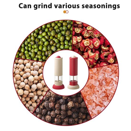 Yousheng Electric Pepper Grinder Rechargeable Salt And Spice Mill with Adjustable Coarseness One-Hand Operation Kitchen Seasoning Tool