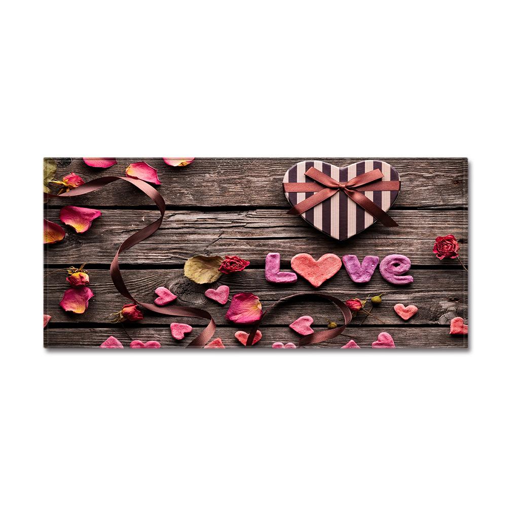 Valentine'S Day Carpet Long Floor Mat Love Theme Doormat
