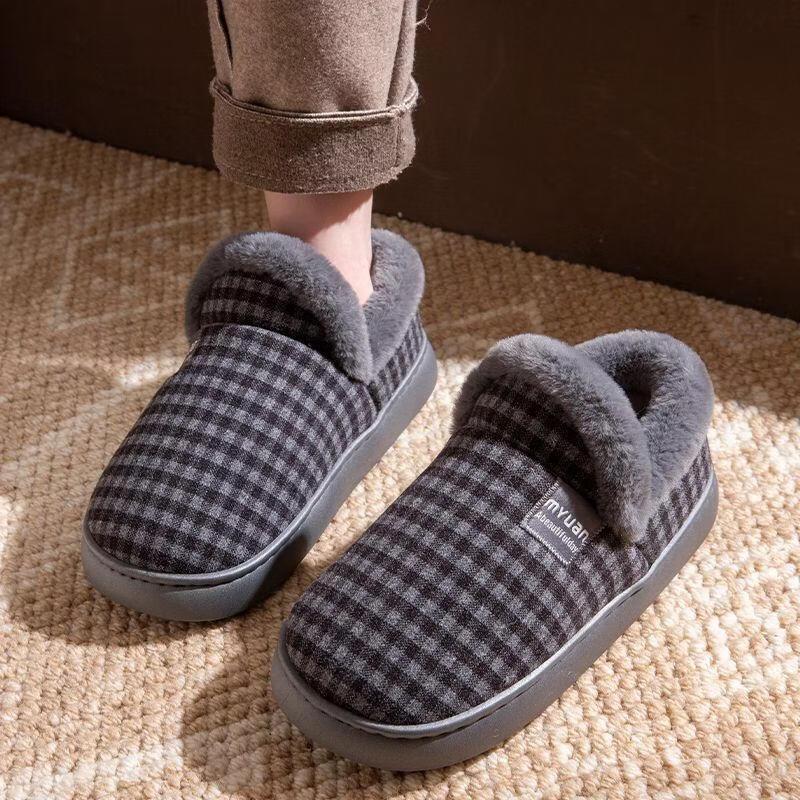 JingJingRS Нескользящие зимние домашние тапочки для пожилых