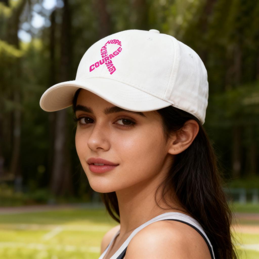 Deep Crown Baseball Cap Fashionable Sun Hat Printed Peaked Cap