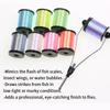 1Spool 150D Shimmering Lumo Fly Tying Thread Material Flashy and Glow Ideal for Buzzers, Dry/Wet Flies & Fly Body