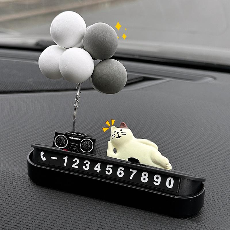 Car Temporary Parking Card Phone Number Card Plate Telephone Number Stop Luminous Parking Aid Garage Car Interior