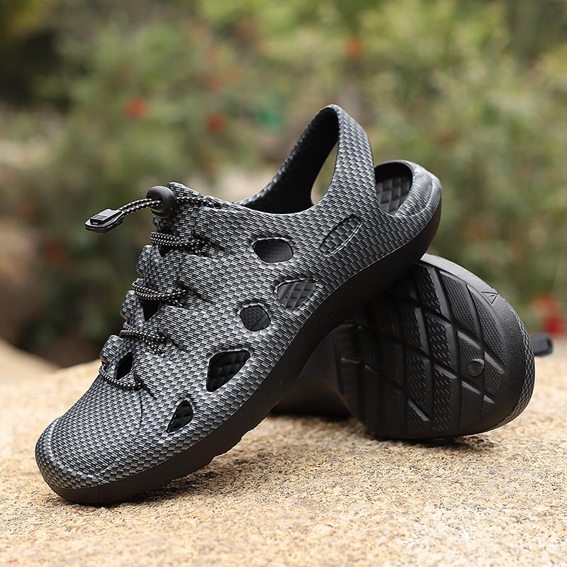 Fashion Men's Elastic Band Hiking Sandals Brand Mens Breathable Outdoor Shoe Man Slip-on Casual Shoes for Men Comfortable Barefoot Shoes