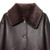  European and American Style, New Women's Clothing, Fashionable Double-sided Imitation Leather Flippable Jacket 8073/327