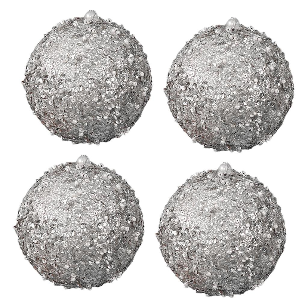 4x Christmas Ball Ornaments Christmas Tree Decorations Tree Ornaments for Indoor Hotel Restaurant Festivals Engagement
