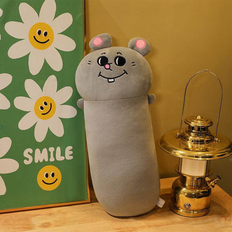 

New cute long mouse doll Meiji and rat Changtian throw pillow doll mouse plush toy exchange 60 cm 0.35kg