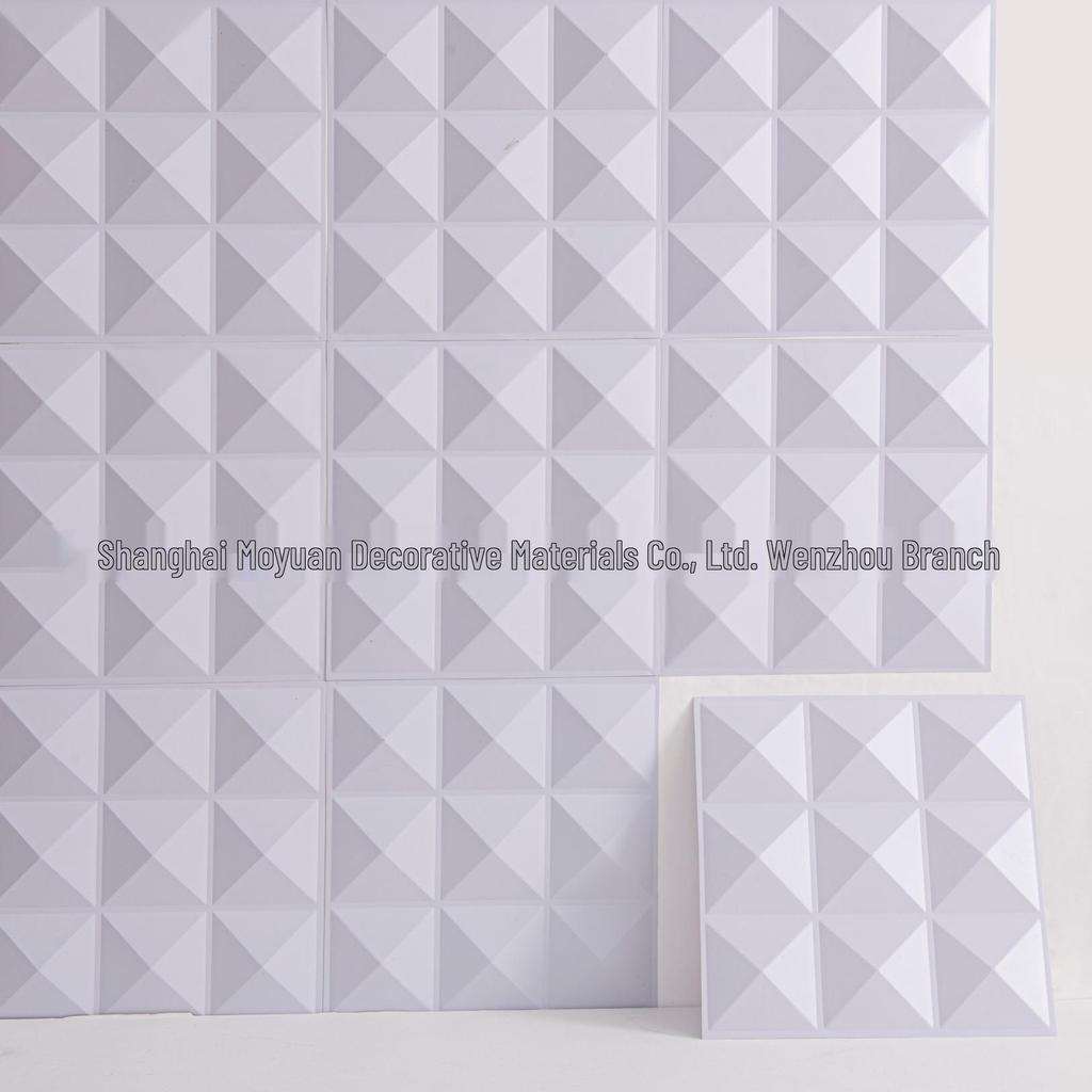 3D Waterproof PVC Wall Sticker Panel - Decorative Three-Dimensional Wall Covering.