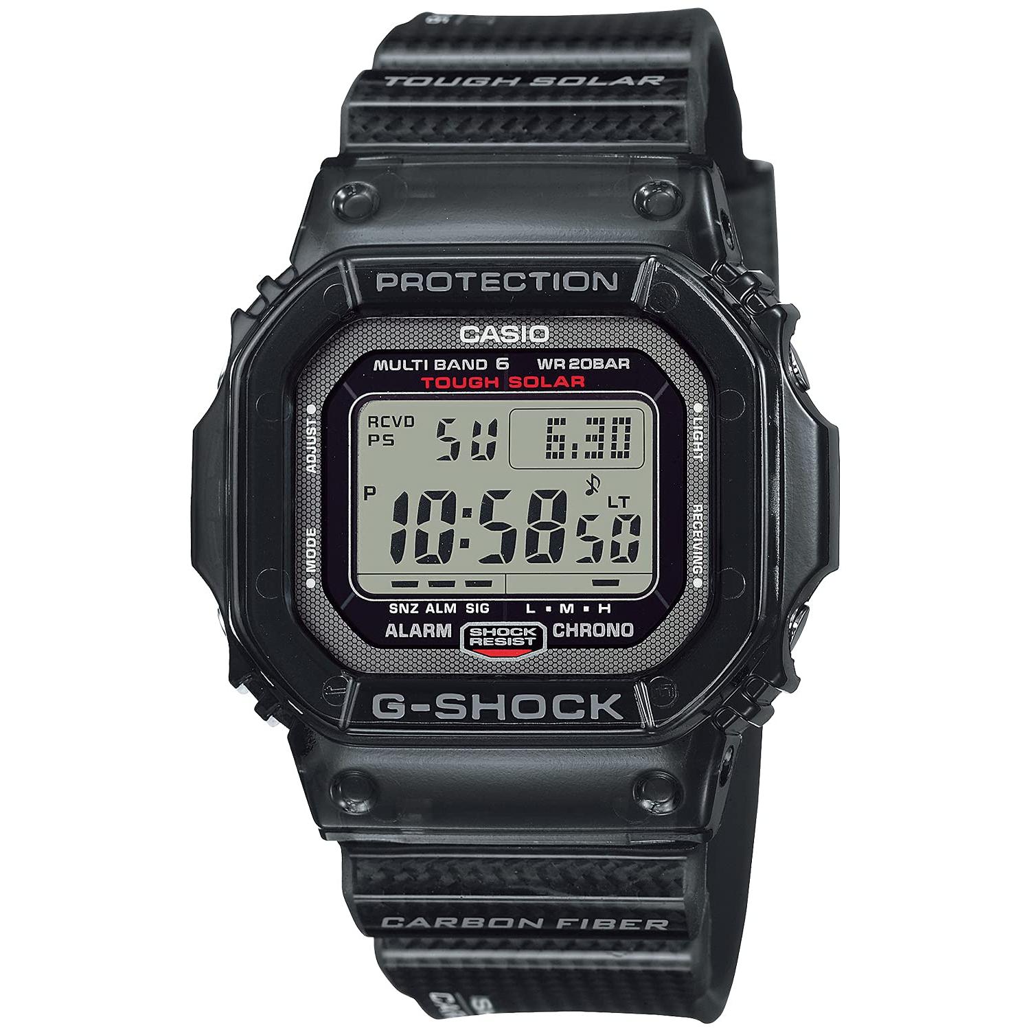 

Casio G-Shock GW-S5600U-1JF Men s Black Solar Radio-Controlled Watch with Carbon Fiber Band & Titanium Parts - Japan Domestic Model